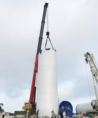 260吨汽车吊浮鹰岛风电安装项目